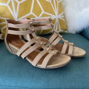 Sofft Gold Strappy Sandals